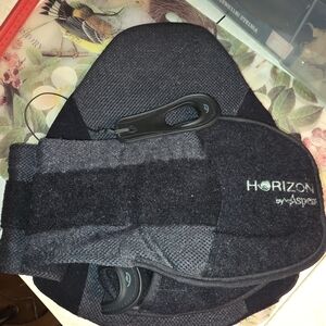 Horizon by Aspen Black and Gray Belt Bag